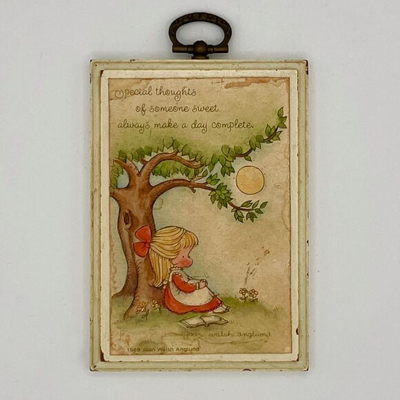 Vintage Hallmark Joan Walsh Anglund "Special Thoughts" Wall Plaque 1969 - Picture 1 of 2